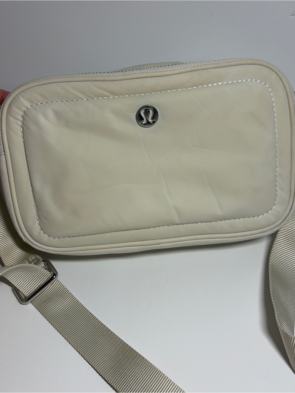 lululemon athletica Cream Belt Bag with Adjustable Strap